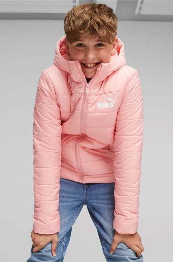 Dětská bunda Puma ESS Hooded Padded Jacket oranžová barva