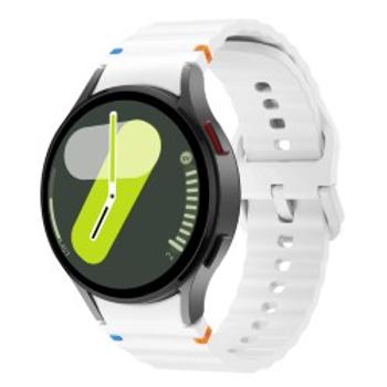 4wrist Curea din silicon pentru Samsung Galaxy Watch 7 - White