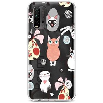 TopQ Xiaomi Redmi 9T silikon Cats 2 65119 (Sun-65119)