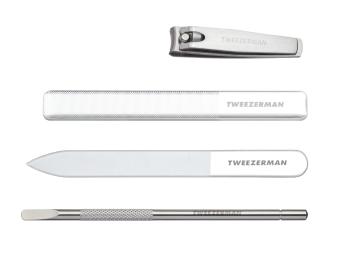 Tweezerman Glass Manicure Set, sada na manikúru se skleněnými pilníky