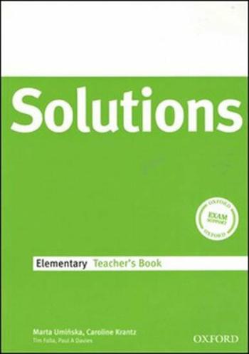 Maturita Solutions Elementary Teacher´s Book - Tim Falla, Paul A. Davies