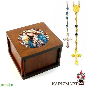 ✟ Rózsafüzér díszdobozzal #DD01-RF-13