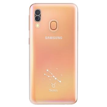 Odolné silikonové pouzdro iSaprio - čiré - Býk - Samsung Galaxy A40