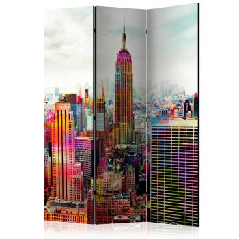 Paraván Colors of New York City Dekorhome 135x172 cm (3-dílný)