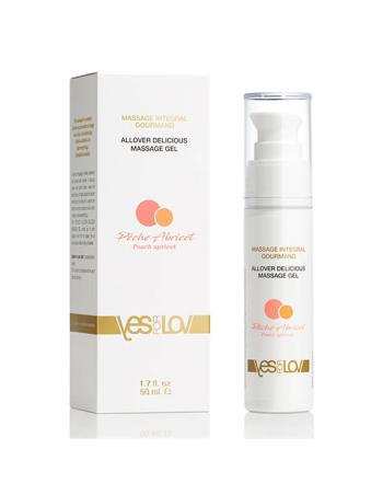 YESforLOV Masážní gel Peach Apricot (Allover Delicious Massage Gel) 50 ml