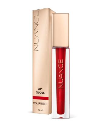 Nuance Lip Gloss Volumizer 04 Confident Red lesk na rty 4,7 ml