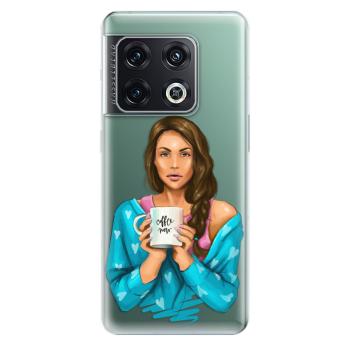 Odolné silikonové pouzdro iSaprio - Coffe Now - Brunette - OnePlus 10 Pro