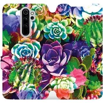 Flipové pouzdro na mobil Xiaomi Redmi Note 8 Pro - MG08S Sukulenty a kaktusy (5903226984800)