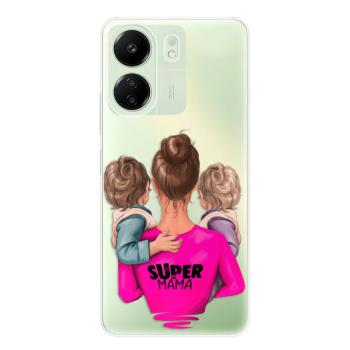 Odolné silikonové pouzdro iSaprio - Super Mama - Two Boys - Xiaomi Redmi 13C