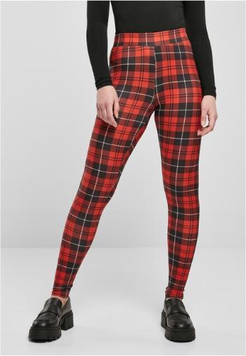 Urban Classics Ladies Soft AOP Leggings redcheck - M