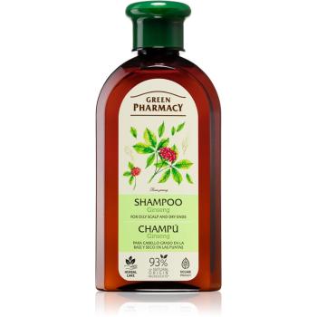 Green Pharmacy Ginseng Shampoo šampon pro mastnou vlasovou pokožku a suché konečky 350 ml