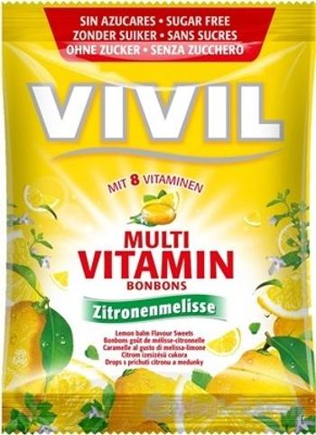 Vivil Multivitamin citron meduňka 8vitamínů bez cukru 60 g