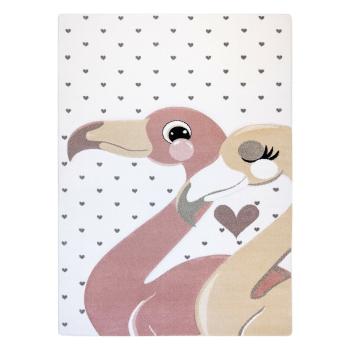 Szőnyeg TINIES FLAMINGOS krémű 80x150 