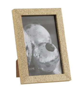 Zlatý dekorativní fotorámeček s flitry Glitter gold - 12*1,5*17 cm / 10*15cm 8120