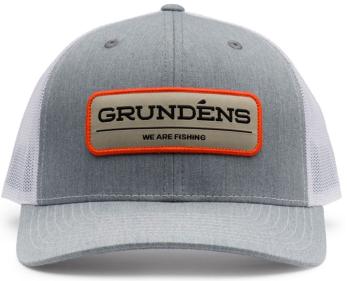 Grundéns kšiltovka we are fishing trucker - heather grey/white