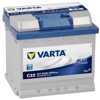 VARTA BLUE Dynamic 52Ah, 12V, C22 (C22)