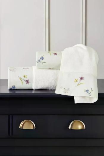 Dárková sada ručníků a osušky BROCADE, 3 ks Bílá Sada (malý ručník 30x50cm, ručník 50x100cm, osuška 75x150cm)