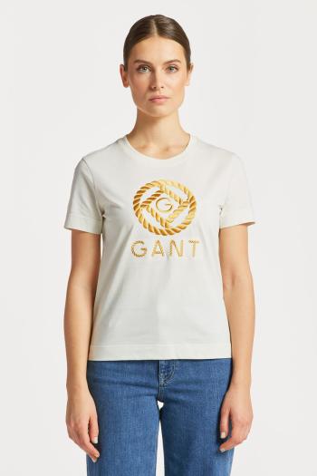 TRIČKO GANT ROPE ICON SS T-SHIRT CREAM3