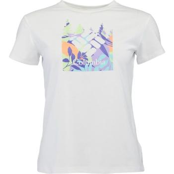 Columbia SUN TREK SS GRAPHIC TEE Dámské triko, bílá, velikost