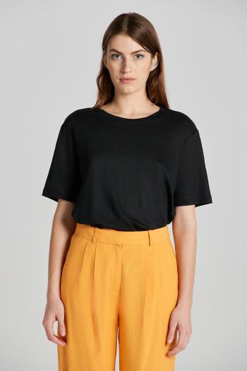 TRIČKO GANT LINEN SS T-SHIRT BLACK