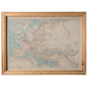 Obraz mapa Evropa - 65*2*50 cm 50245