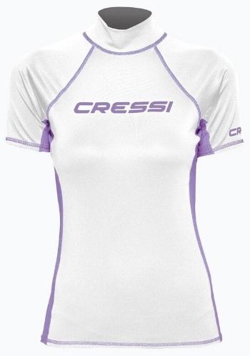 Cressi Rash Guard Lady Tričko s krátkým rukávem White/Lilac S