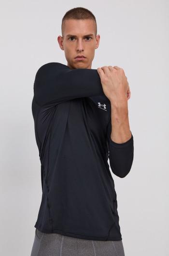 Tréninkové tričko s dlouhým rukávem Under Armour černá barva, 1361506