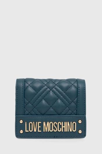 Peněženka Love Moschino zelená barva, JC5601PP1LLA0000