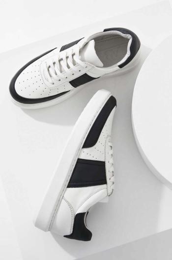 Kožené sneakers boty Answear Lab X limitovaná kolekce SISTERHOOD černá barva