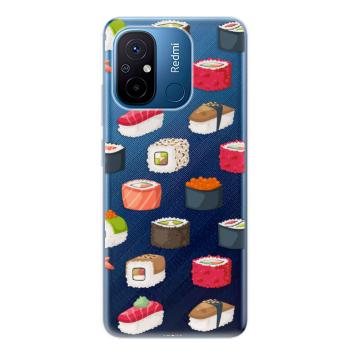 Odolné silikonové pouzdro iSaprio - Sushi Pattern - Xiaomi Redmi 12C