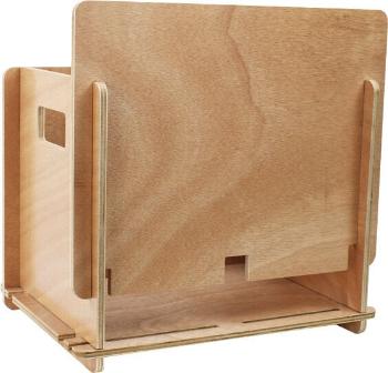 Muziker Self-Assembly Plywood Wooden Box na LP desky Natural