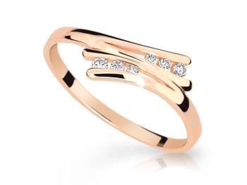 Cutie Jewellery Slušivý zlatý prsten se zirkony Z6711-1950-10-X-4 51 mm