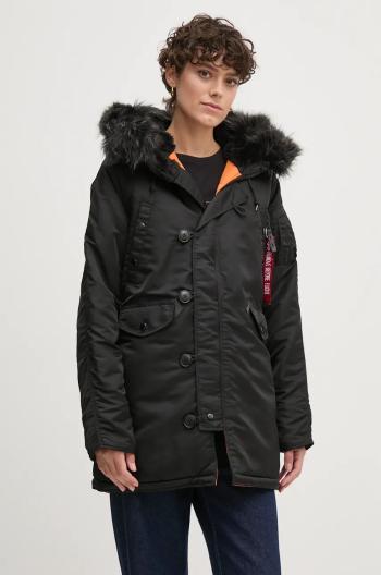 Bunda Alpha Industries N-3B VF 59 Wmn dámská, černá barva, zimní, 113007