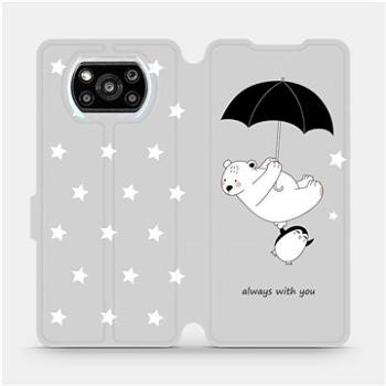 Flipové pouzdro na mobil Xiaomi Poco X3 Pro - MH08P Méďa a tučňák - always with you (5903516704842)