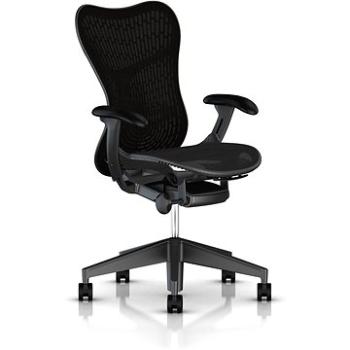 HERMAN MILLER Mirra s opěrkou Butterfly, pro tvrdé podlahy - černá