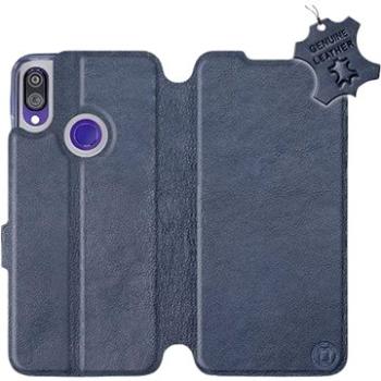 Flip pouzdro na mobil Xiaomi Redmi Note 7 - Modré - kožené -   Blue Leather (5903226830138)