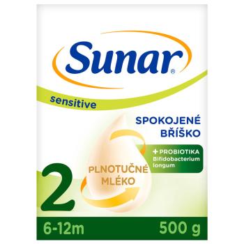 SUNAR Sensitive 2 Mléko pokračovací 500 g, 6m+