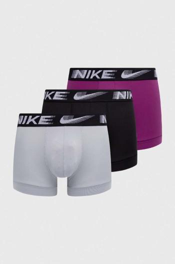 Boxerky Nike 3-pack pánské, šedá barva, 0000KE1156