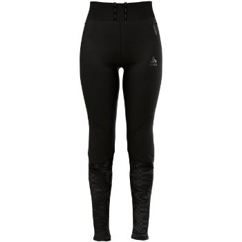 Odlo W ZEROWEIGHT WARM REFLECTIVE TIGHTS Dámské běžecké legíny, černá, velikost