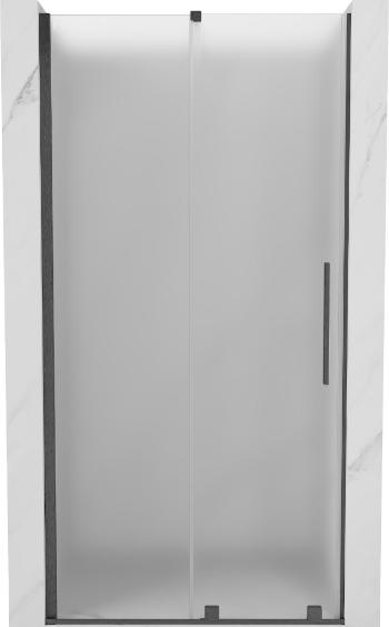 MEXEN/S Velar posuvné sprchové dveře 110 cm, dekor, grafit kartáčovaná 871-110-000-31-66