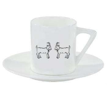 Espresso hrnek s podšálkem 100ml Kozičky