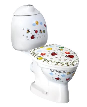 SAPHO - KID detské WC kombi vr.nádržky, zadný odpad, farebná potlač CK311.400.0F