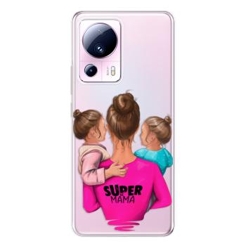 Odolné silikonové pouzdro iSaprio - Super Mama - Two Girls - Xiaomi 13 Lite