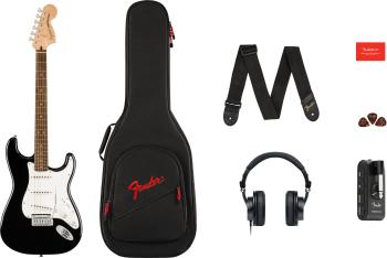 Fender Squier Affinity Series Stratocaster Mustang Micro Pack Black Elektrická kytara