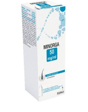 Minorga 50 mg/ml kožní roztok 60 ml