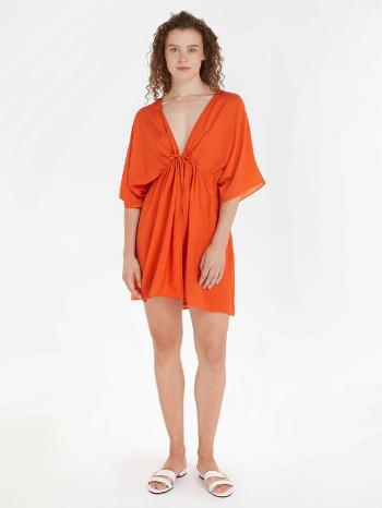 Tommy Hilfiger Cover Up Short Dress SS Šaty Oranžová