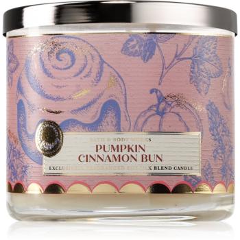 Bath & Body Works Pumpkin Cinnamon Bun vonná svíčka 411 g