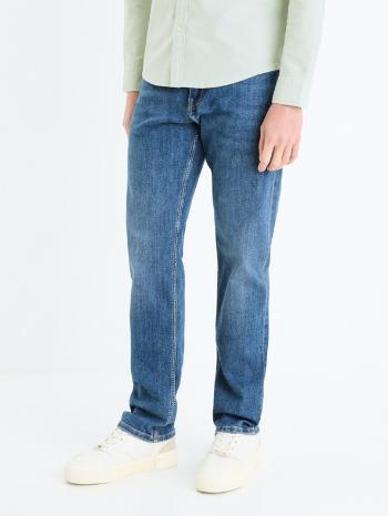 Celio C15 Straightel Jeans Modrá