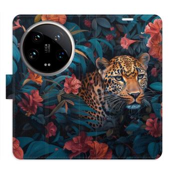 Flipové pouzdro iSaprio - Flower Jaguar 02 - Xiaomi 14 Ultra