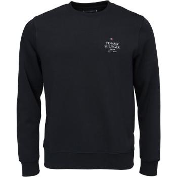 Tommy Hilfiger STACK SWEATSHIRT Pánská mikina, černá, velikost